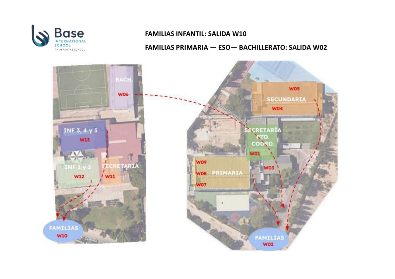 Mapa de puntos de recogida del colegio